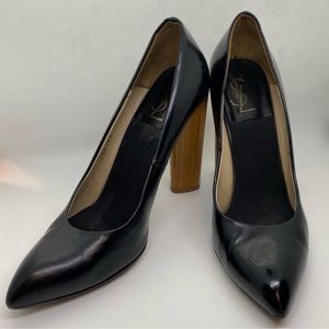 🪵 YSL Wooden-Heeled Pumps